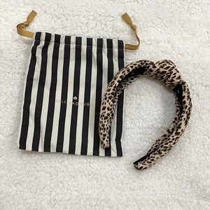 NWOT: Lele Sadoughi Knotted Leopard Headband (One Size)